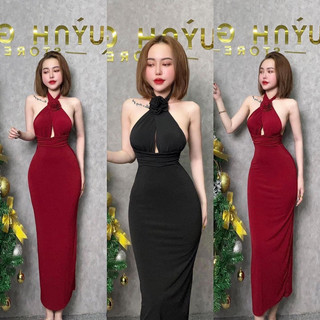 Đầm body kiểu mặc được 2 kiểu dáng dài chất thun lạnh
