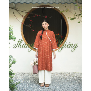 BST áo dài Tháng Giêng - form suông cách tân (kèm quần)