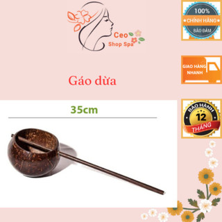 Gáo dừa múc nước thảo dược dưỡng sinh, spa