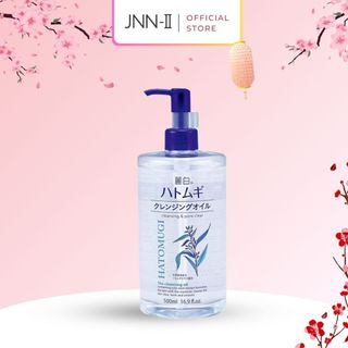 Tẩy trang Hatomugi Cleansing Water Gel dạng dầu và nước sạch sâu dưỡng ẩm dưỡng trắng cho da 500ml | Jnn2.vn