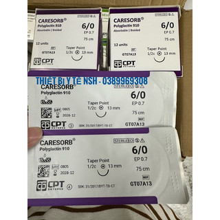 ❤️ chỉ khâu phẫu thuật tự tiêu cpt caresorb polyglactin 910 số 6/0 chỉ khâu phẫu thuật y tế tự tan caresorb cpt số 6/0