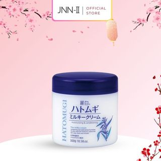 Kem dưỡng ẩm Hatomugi Moisturizing Cream dưỡng trắng da cấp ẩm từ hạt ý dĩ Nhật Bản 300G | Jnn2.vn