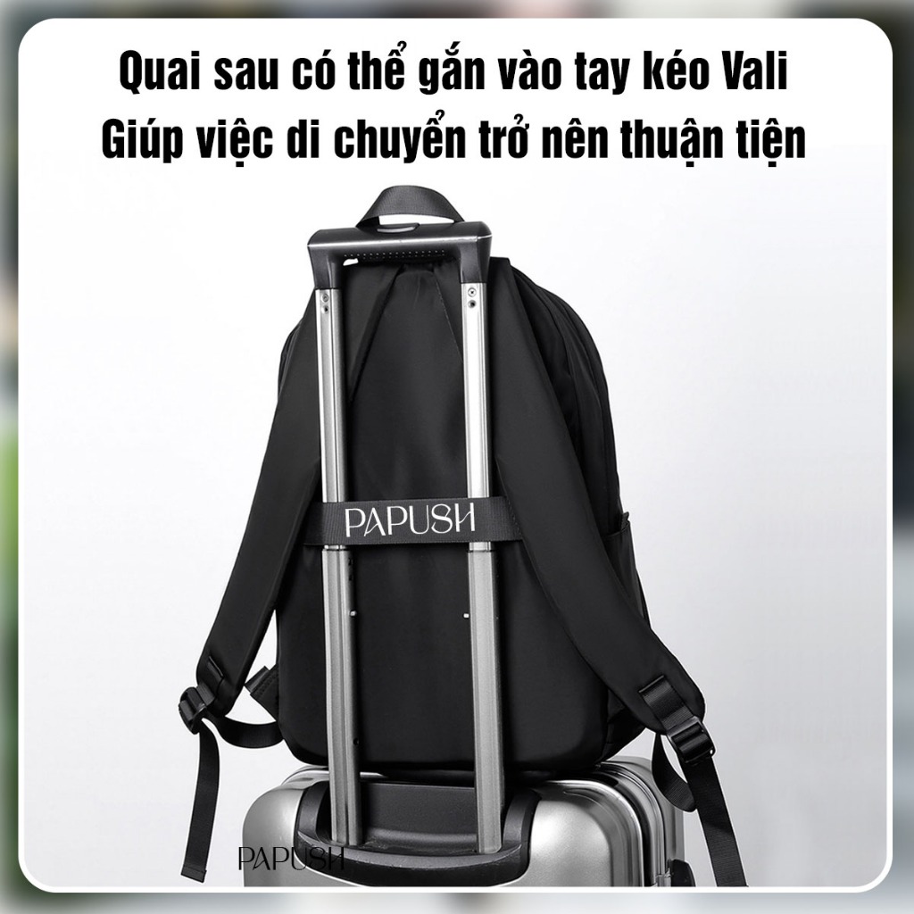 Balo Thời Trang Thể Thao Chống Nước Chống Sốc Đi Học Nam Nữ Nhiều Ngăn Túi Đựng Laptop 15 6 Inch Du Lịch Đi Chơi XYBL8