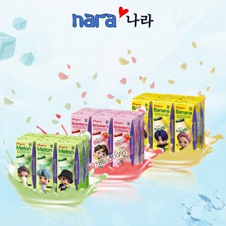 Sữa hàn quốc binggrae lốc 6 hộp vị dưa lưới - chuối - dâu -coffee - vani