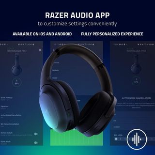 Tai Nghe Razer Barracuda Không Dây | TITANIUM 50MM Driver | Mic Khử Ồn BEAMFORMING | FOAM FLOWKNIT Êm Ái | THX Audio
