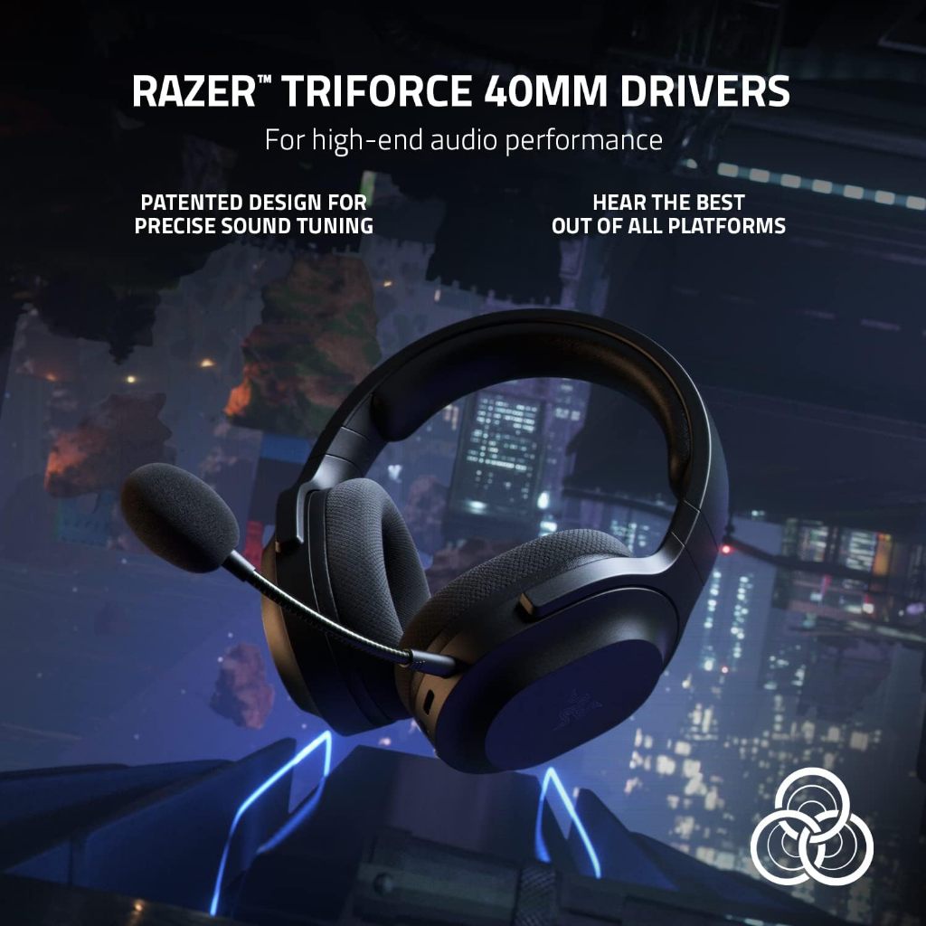 Tai Nghe Razer Barracuda X (2022) | 2.4Ghz - Bluetooth - Jack 3.5mm | TriForce 40mm | HyperClear Cardioid Mic | Mic Rời | BigBuy360 - bigbuy360.vn