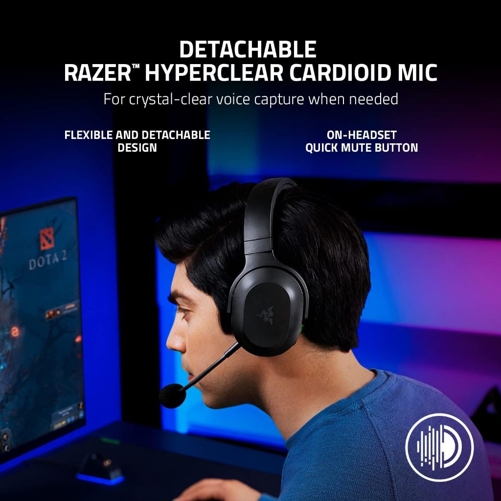 Tai Nghe Razer Barracuda X (2022) | 2.4Ghz - Bluetooth - Jack 3.5mm | TriForce 40mm | HyperClear Cardioid Mic | Mic Rời | BigBuy360 - bigbuy360.vn