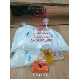 COMBO bột pha nước rửa chén cải tiến 10lít 65k