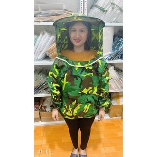 Áo liền mũ nuôi ong,bắt ong tránh bị đốt