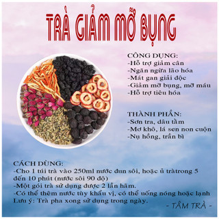 ✅[1 gói] Trà tiêu mỡ bụng gói 15gram