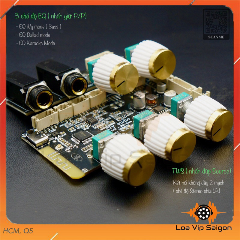 [SIÊU PHẨM] iVy Pr01 DSP-Kara mạch âm sắc Bluetooth 5.0 + DSP + Kara Vang số.