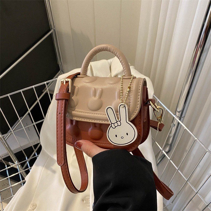 Túi xách nữ mini đeo chéo thời trang kèm móc gấu siêu xinh_TDC293