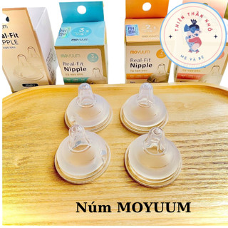 Núm ty bình sữa Moyuum chính hãng