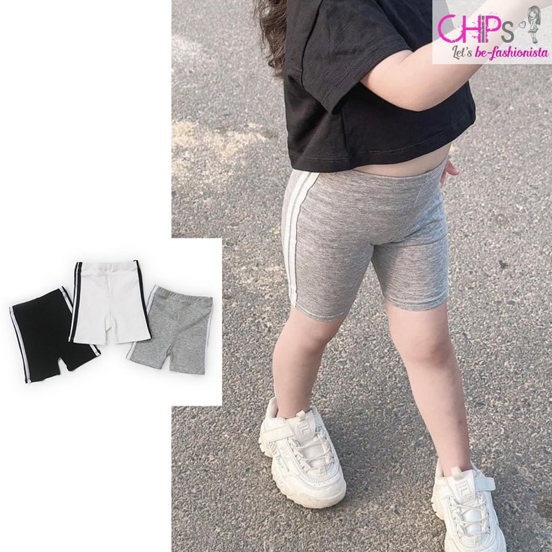 Quần Legging Đùi Lé Sọc Hai Bên Dáng Thể Thao Năng Động Cho Bé Gái Shop CHIPs