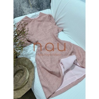 Đầm bố mềm cổ tròn dáng chữ A