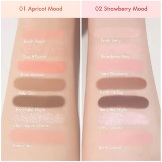 Bảng Phấn Mắt & Má Hồng Romand Bare Layer Palette 14g