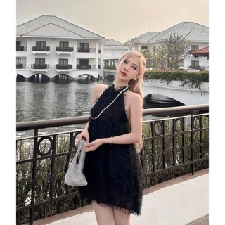 ĐẦM YẾM ĐỎ LÔNG VŨ BBD SUÔNG 2 MÀU (TH)