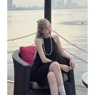 ĐẦM YẾM ĐỎ LÔNG VŨ BBD SUÔNG 2 MÀU (TH)