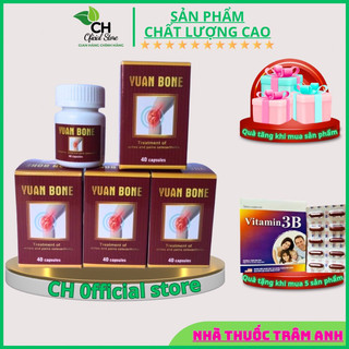 Xương khớp yuan bone chính hãng, giảm đau nhức xương khớp,,đau thần kinh tọa, bệnh gout, thoát vị đĩa đệm 40 viên