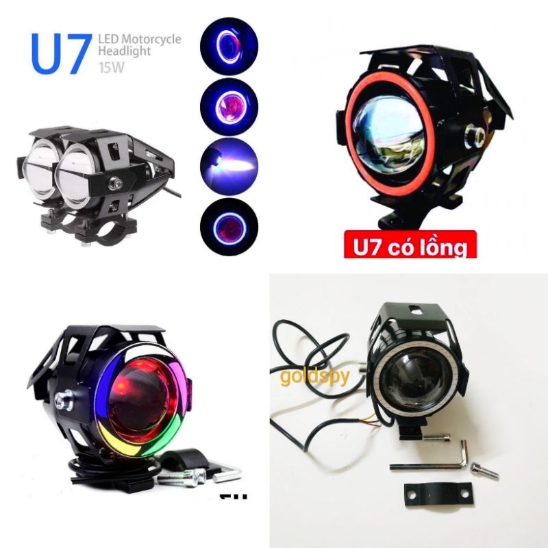 Đèn U7 Có Lồng - Đèn Trợ Sáng U7 ( giá 1 chiếc)