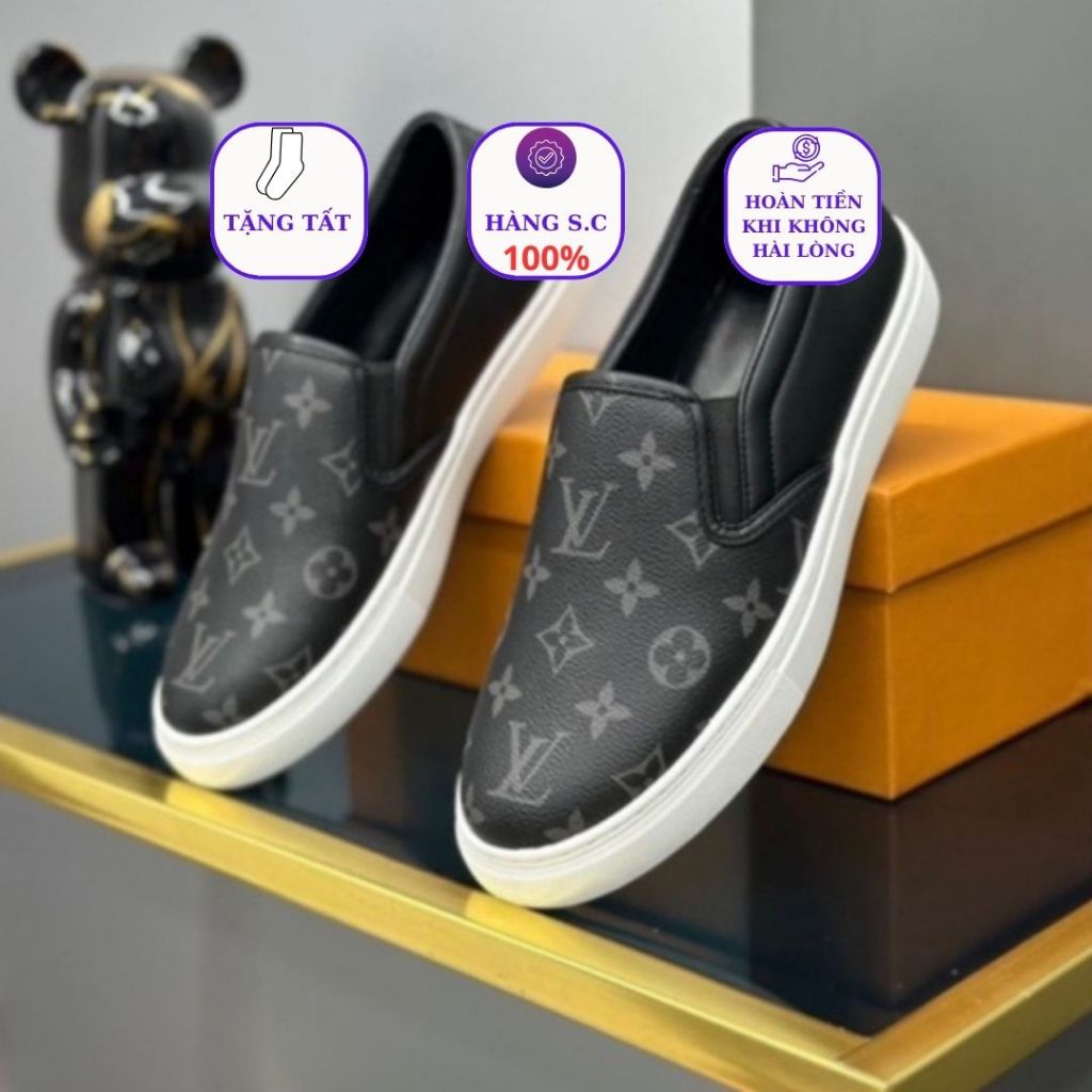 Giày Slipon LV_Giày LƯỜI LV Vân nổi cực SANG CHẢNH_HOTTREND_2024