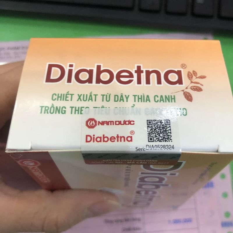 Diabetna hỗ trợ giảm chỉ số đường huyết,giảm nguy cơ biến chứng tiểu đường