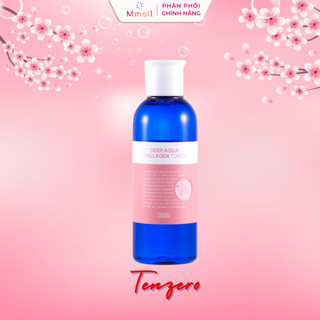 Nước hoa hồng dưỡng ẩm Tenzero Deep Aqua Collagen Toner cân bằng da dưỡng trắng se khít lỗ chân lông 200ml