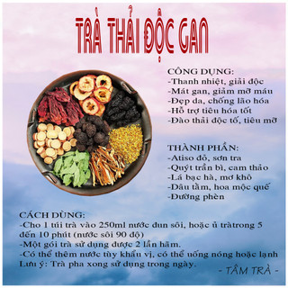 ✅[1 gói] Trà thải độc gan 15gram