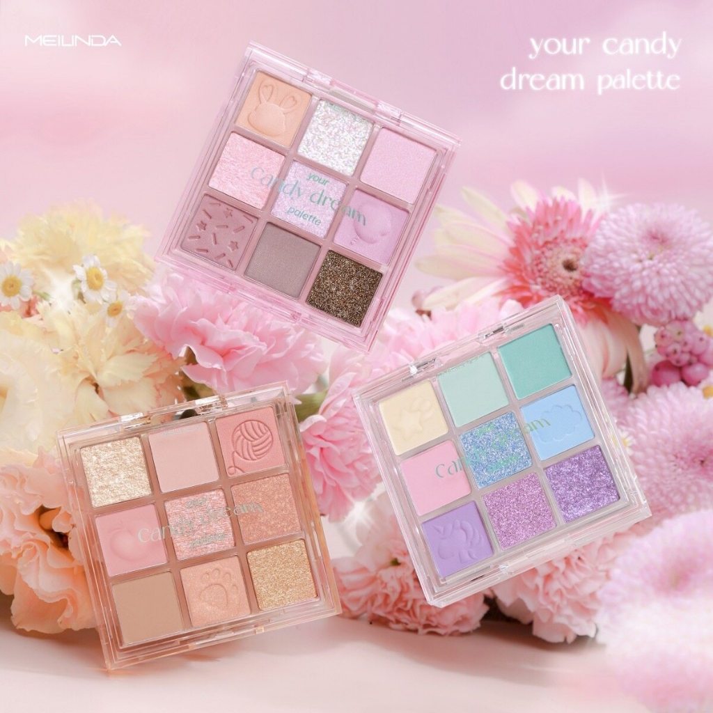 [SẴN MÀU 1,2-GIÁ SĂN SALE] Phấn mắt Meilinda Your Candy Dream Palette 5.4gr