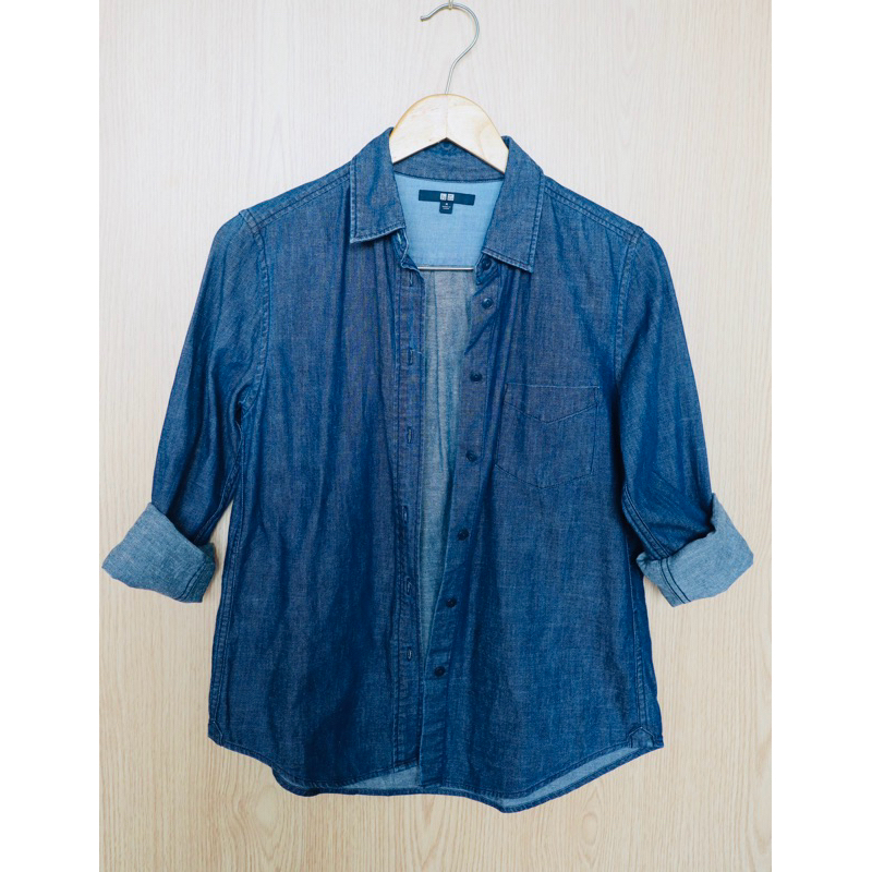 Sơ mi denim Uni*lo size M