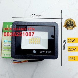 Đèn led pha mini 20w nguồn 220v tiết kiệm điện