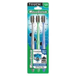 Lô 3 bàn chải đánh răng oral clean touch super soft