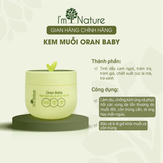 Kem Chống Muỗi Đốt Oran Baby Kem Làm Dịu Da I m Nature Cho Bé Hộp 50gr