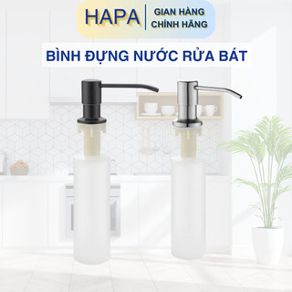 Bình đựng nước rửa bát gắn được với mọi chậu rửa bát, vật liệu sus304 tiện lợi dung tích lớn 500ml hapa