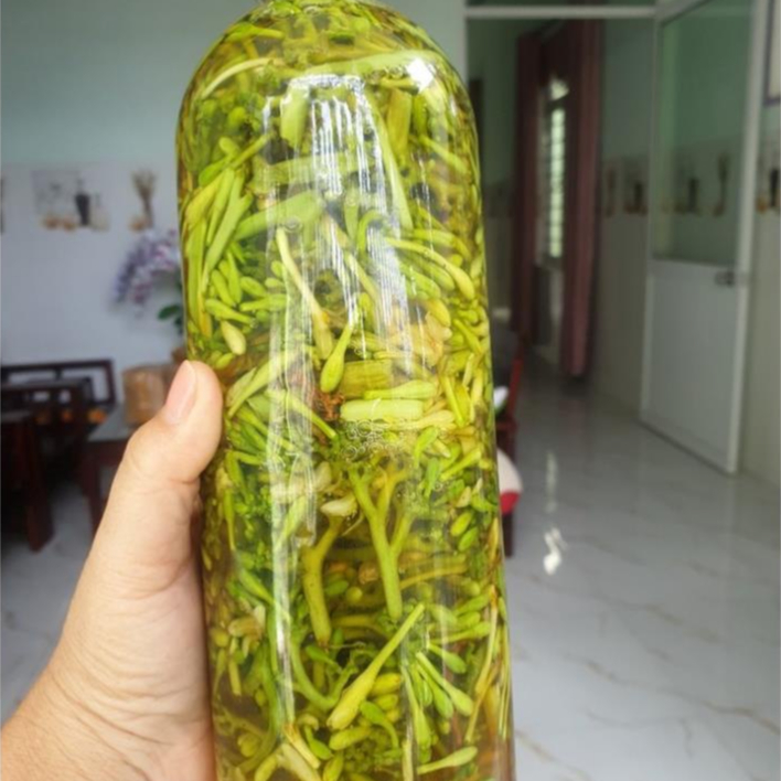 [Loại Đặc Biệt] Hoa đu đủ ngâm mật ong, Hoa đu đủ đực tươi ngâm mật ong rừng nguyên chất