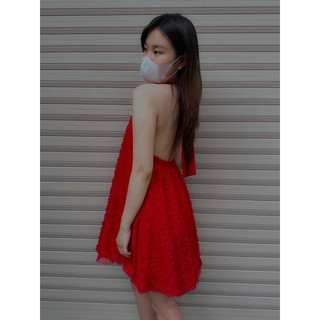 ĐẦM CỔ YẾM HỞ LƯNG PHỐI LƯỚI😍