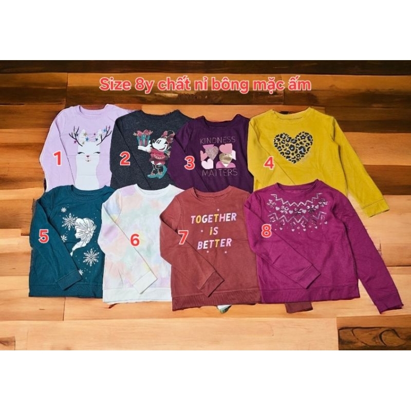 Áo bé gái xuất dư ( Size 8y )