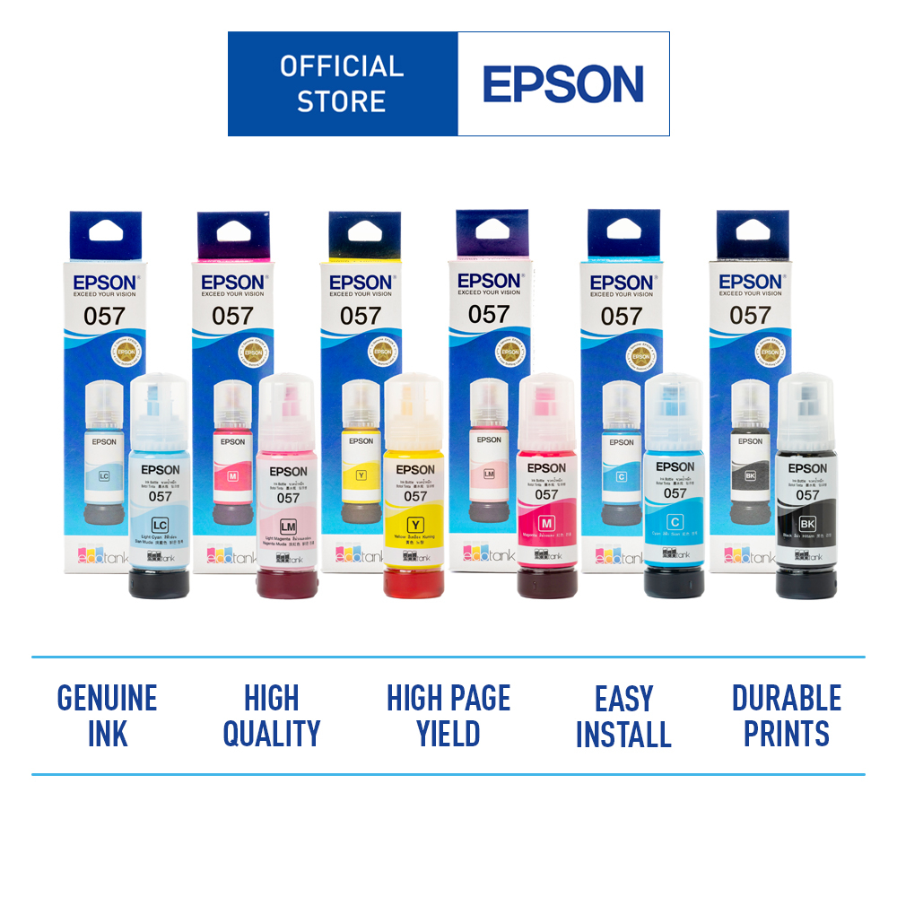Combo Mực in chính hãng Epson 057(dùng cho máy L8050/L18050)