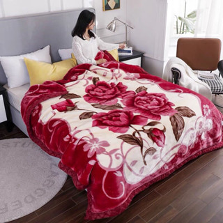 Chăn Lông Tuyết Siêu Ấm 2KG Siêu Ấm Đại Hàn Siêu Dày , Chăn Tuyết Nhung Hai Mặt Dùng Được Bốn Mùa