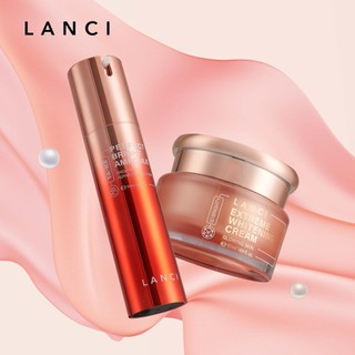 Combo dưỡng trắng tinh chất dưỡng trắng da lanci perfect bright ampoule 50ml & kem dưỡng trắng da lanci extreme whitenin