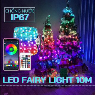 Sỉ 42k -Dây led trang trí  điều khiển từ xa, APP điện thoại, led đuổi, dây led nháy đuổi decor phòng, trang trí