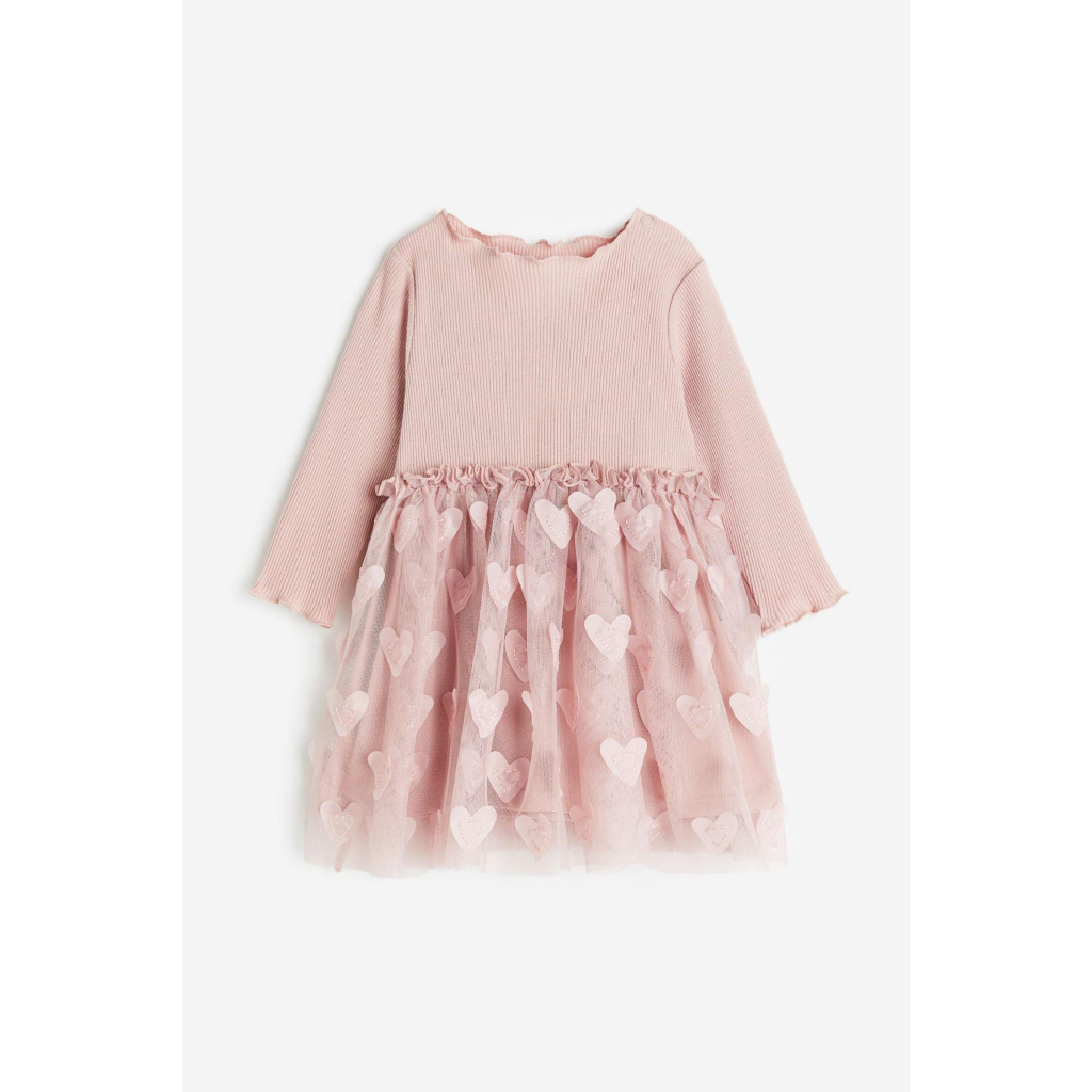 Váy ren cotton bé gái HM Auth