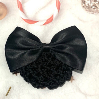 Kẹp búi lưới handmade màu đen đơn giản K33