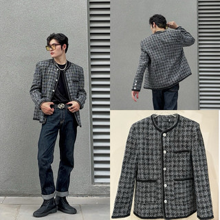 Áo khoác dạ cổ tròn cao cấp hàn quốc by zigzag | áo khoác dạ cao cấp kd04