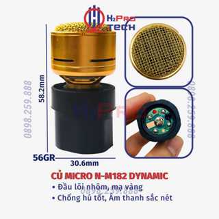 Củ Micro Karaoke Xịn N-M182 Dynamic Chống Hú Tốt - Âm Thanh Sắc Nét (Giá 1 Cái), Củ Micro Không Dây Cao Cấp -H2Pro Tech