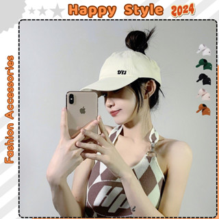 Mũ lưỡi trai Nón kết chống nắng nửa đầu tennis thêu chữ DYJ chất kaki form unisex nam nữ N103 - Happy Style
