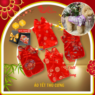 Áo Tết Cho Chó Mèo, Đồ Tết Cho Cún Thú Cưng Thời Trang Cao Cấp Hihapet 2025 TTT1