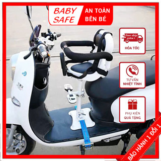 [Tặng gối] Ghế Ngồi Cho Bé Đi Xe Máy Tay Ga Phù Hợp Xe Lead, Vision, SH, Liberty, Vespa, Click, Janus, Grande... (1)