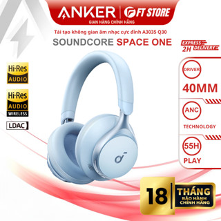 Tai nghe bluetooth Anker Soundcore Space One ANC A3035 Q30 BT 5.3, pin 55h, Hi-res, LDAC, chống ồn chủ động - BH18TH