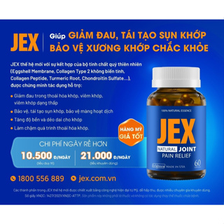 Jex Thế Hệ Mới Hộp 60 Viên Bảo Vệ Xương Khớp